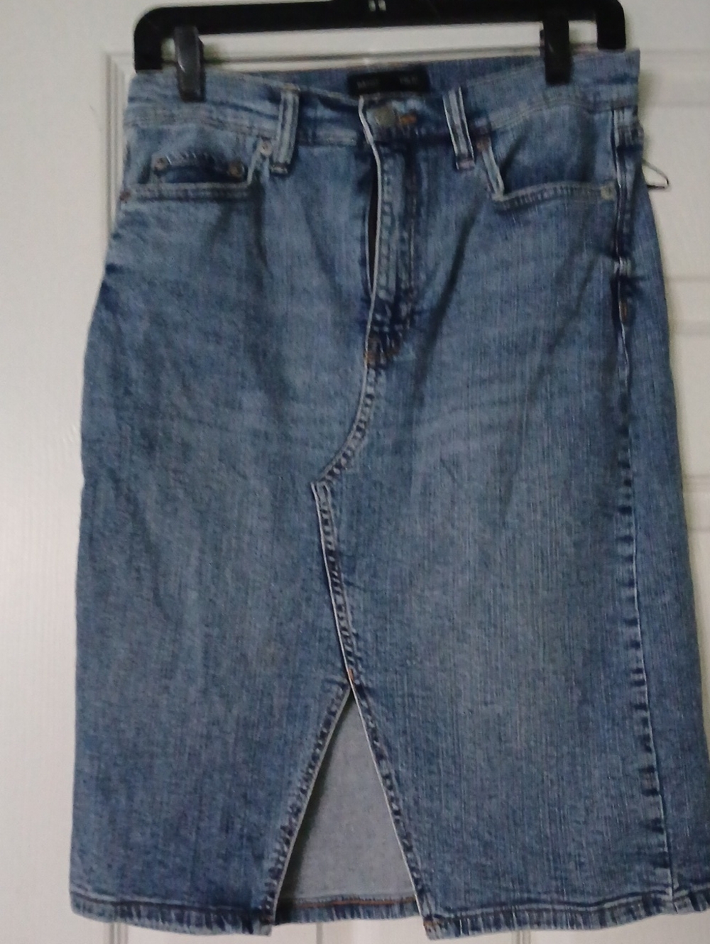Banana Republic Blue Denim Men's Skirt with Front Slit